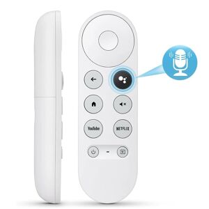 NSF Høj kvalitet Erstatning Voice Remote Control Kompatibel med Google Chromecast 4K Snow Smart TV Streaming Stick Remote G9N9N