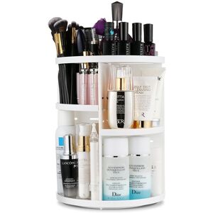 Avery 360º Roterende Kosmetik Organizer - Hvid