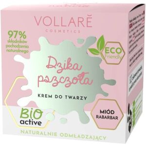 Vollare Dzika Pszczoła naturlig foryngende ansigtscreme Honning og Rabarber 50ml