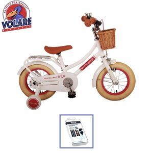 Volare børnecykel Excellent - 12 tommer - Hvid - Inklusiv WAYS dækreparationssæt