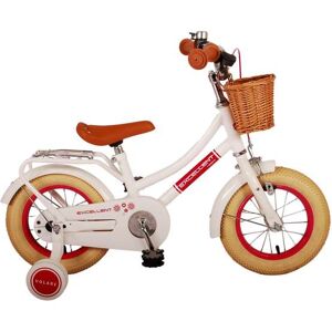 Volare - børnecykel - fremragende 12 tommer hvid - fodbremse med cykelkurv