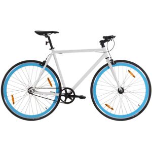 vidaXL cykel 1 gear 700c 55 cm hvid og blå