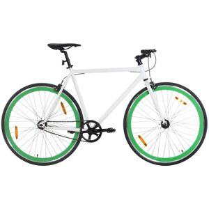 vidaXL cykel 1 gear 700c 55 cm hvid og grøn