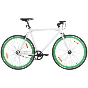 vidaXL cykel 1 gear 700c 51 cm hvid og grøn