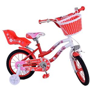 Volare børnecykel - Lækker 14 tommer rød hvid fodbremse