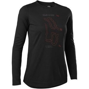 Fox Racing Mtb Ranger Drirelease® T-shirt Med Lange ærmer Sort S Kvinde