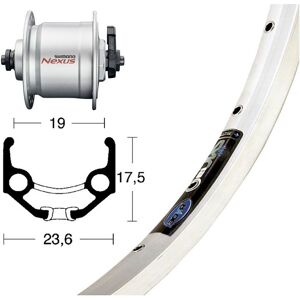 Winora Rigida Zac 19 Qr Dynamo Shimano Dh3n30 Landevejscyklens Forhjul Hvid 9 x 100 mm