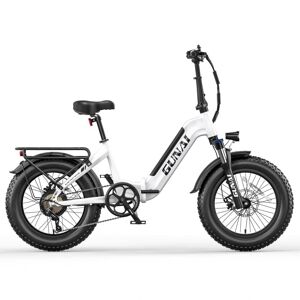 Elcykel 20'' Fat Tire Step-Thru Foldbar Commuter Ebike med 48V15Ah indbygget batteri - GUNAI GN20