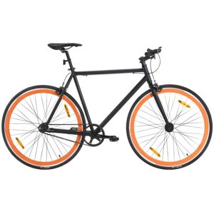 vidaXL cykel 1 gear 700c 51 cm sort og orange