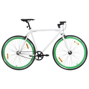 vidaXL cykel 1 gear 700c 51 cm hvid og grøn