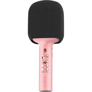 MaxLife MXBM-600 - Karaoke-Mikrofon med inbyggd högtalare, Rosa