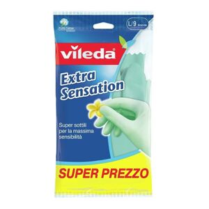 Disposable Gloves Vileda 167395 L Green Cotton Latex