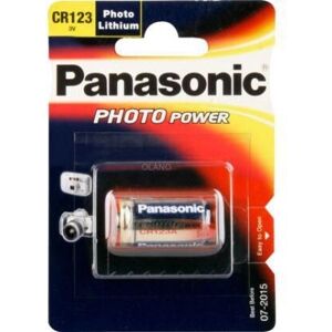 Panasonic CR123 A, 3V, 1400mAh