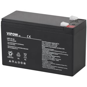 VIPOW gel batteri 12V 7,5Ah