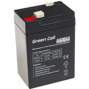 GREEN CELL GEL BATTERI AGM02 6V 4,5AH