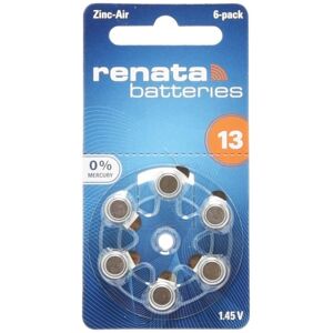 13 RENATA 5-Pack - 30stycken hörapparats batterier  nr13