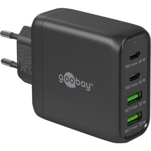 Goobay USB-C™ PD GaN multiport hurtigoplader (68 W) sort