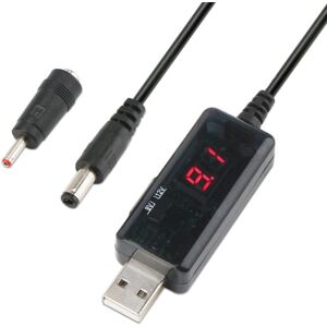 My Store KWS-912V USB Boost Converter DC 5V to 9V / 12V Converter Cable + 3.5x1.35mm Plug Set