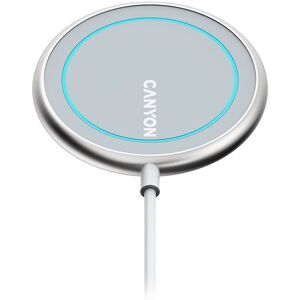 Canyon WS-100, Wireless charger, Input 9V/2A, 9V/2.7A, 12V/2A, Output 15W/10W/7.5W/5W, Type c cable length 1.5m, Acrylic surface+Aluminium alloy edge,