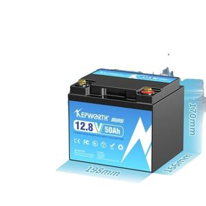 SupplySwap LiFePO4 Batteripakke, Opgraderet BMS, Lithium Power, 12V 60AH