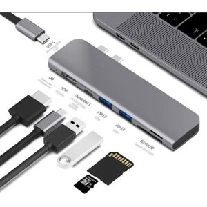 N-Store Multi-adapter 7-i-1 USB-C Hub-Space Grey