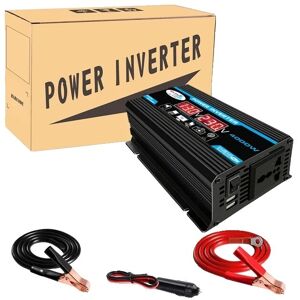 SupplySwap Bil Strøm Inverter, 300W Strøm, Dobbelt USB-Porte, Gul