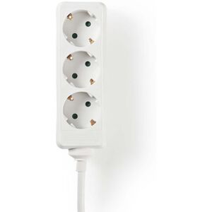 Nedis Udvidelse Socket   Stikprop med sidebens jord / Type F (CEE 7/7)   3-vejs   5.00 m   3680 W   16 A   Slags jordforbindelse: Sidekontakter   230