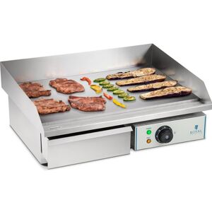 Royal Catering Stegeplade - 55 cm - glat - 1 x 3,0 kW