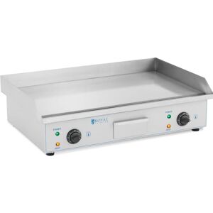 Royal Catering Dobbelt stegeplade - 73 cm - glat - 2 x 2200 W