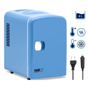 MSW Mini-køleskab - 2 i 1-apparat med varmefunktion - 4 l - blåt