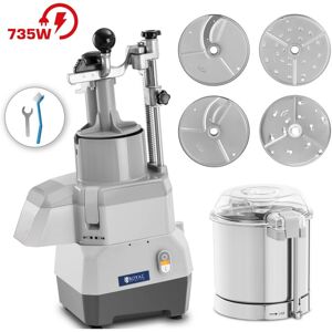 Royal Catering Gemüseschneider elektrisch plus Tischkutter - 3 l - 735 W - 4 Messerscheiben - Ø 174 mm - Royal Catering