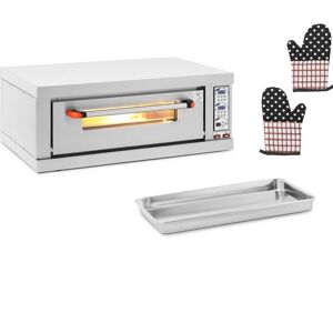 Royal Catering Pizzaovn - 3200 W - pizzadiameter 40 cm - chamottesten - Royal Catering
