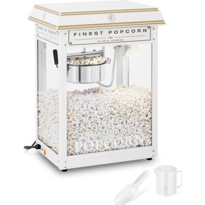 Royal Catering Popcornmaskine - hvid og guld