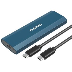 Maiwo K1690 M.2 SATA & NVMe SSD combo til USB3.2 Gen2 10 Gbps eksternt kabinet skrueløst design aluminium