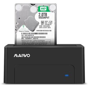 Maiwo K308C C USB 3.1 Gen2 10Gbps dockingstation til 1. 2.5 3.5 SATA-harddisk SSD op til 14TB med understøttelse af UASP, støtte SATAIII 6Gbps