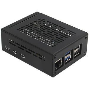 NSF Geekbord Raspberry Pi 5 Case (P579-V2)   Support PCIe M.2 NVMe SSD Shield Top X1001 / X1003 / X1000 / X1004   Aktiv køler