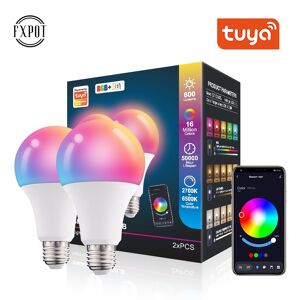 FXPOT Moderne Smart Bulb Smart Led Light Multi Color Changing Lamp 10W E27 med RGB