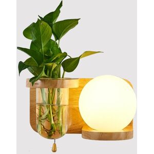 My Store Wooden Bedside Wall Lamp Led Indoor Corridor Aisle Balcony Wall Lamp, Power source: 5W White Light(5026 Right)