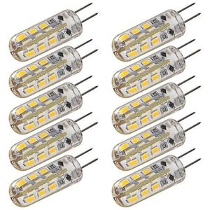 High Discount 10stk G4 Bi Pin 1.5W LED majspærer 15W T3 halogenpære svarende til 150LM SMD 3014 Hot Cold White til RV loftventilatorbelysning DC 12V #5742047