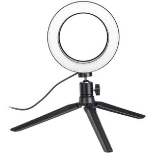 Northix Selfie lampe / Ring light (20 cm) og stativ