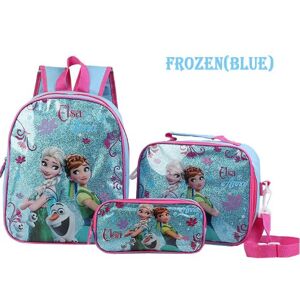 Frozen Ryggsäck Skolväska 3 Pack- BLUE