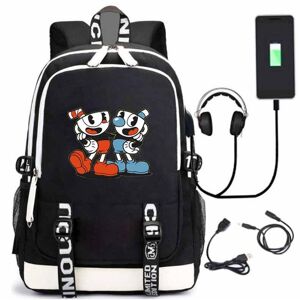 Tbutik Cuphead rygsæk børne rygsække rygsæk med USB stik 1 stk