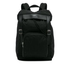 Pre-owned Saint Laurent Utilitarian Hunting Backpack Black