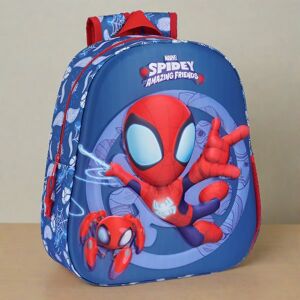 Spider-Man 3D School Bag Marvel Spidey and his amazing friends  Red Navy Blue 27 x 33 x 10 cm