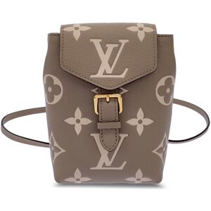 Pre-owned Louis Vuitton Bicolor Monogram Empreinte Giant Tiny Backpack Brown