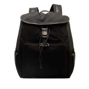 Pre-owned Gucci Nylon Backpack Black