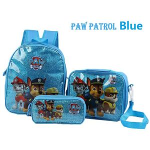 Best Trade Paw Patrol Blå Ryggsäck Skolväska 3 Pack födelsedagspresent