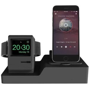 Teknikproffset 3-i-1 Opladningsstation til iPhone, Apple Watch & Airpods (Sort)