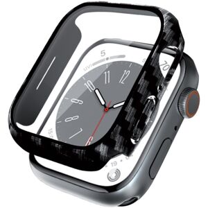 Pricenet Crong Hybrid Watch Case - Etui med glas til Apple Watch 44mm (Carbon)