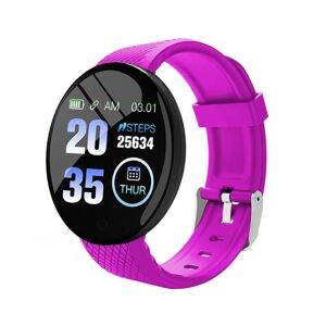 High Discount D18 1.44 tommer Sports Smart Watch runde skærm armbånd puls blodtryk søvn skærm lilla